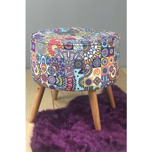 Mosaic Puff authentic stool cultural stool