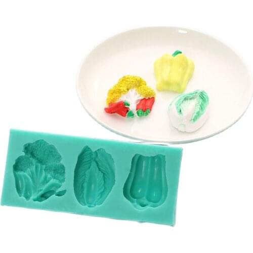 Vegetables Fruits Shaped 3D Silicone Cake Fondant Chocolate Jelly Candy Bakeware Mold Pastry Ice Block Soap Mold m163