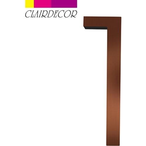 Floating House Number Sign Aged bronze 10cm Modern Building Signage Outdoor Huisnummer Numeros Casa Door Numbers Address Plate