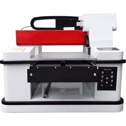 Full Automatic 3360 A3+ Size UV Printer Flatbed Inkjet Printing Machine Embossed Glass Plastic Leather PVC Metal Phone Case