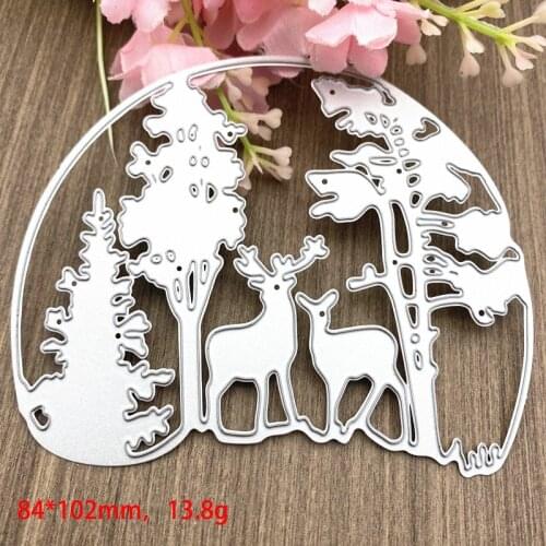 Semicircular christmas deer 2020 Metal Cutting Dies DIY Scrapbooking Paper Photo Album Crafts Card Embossing Mold Stencils Decor