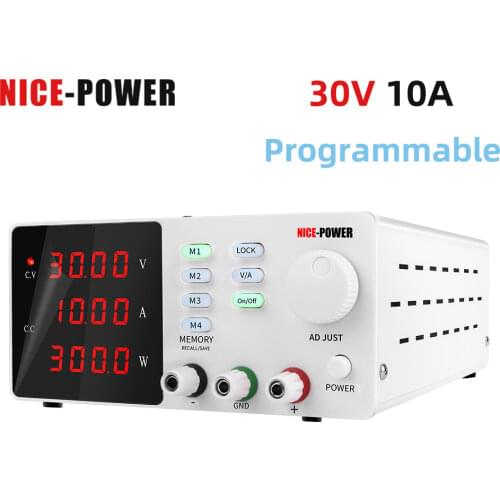 Programmable 30V 10A Laboratory Power Feeding 120v 3a Lab Power Supply Unit For PC Voltage Regulator Precise Adjustment Source