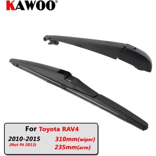 KAWOO Car Rear Wiper Blade Blades Back Window Wipers Arm For Toyota RAV4 Hatchback (2010-2015) 310mm Windscreen Blade Styling