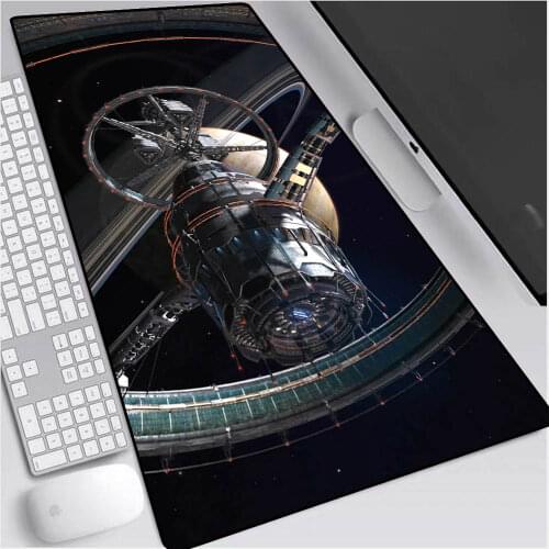 The Best-selling 300x600/400x900x2mm Large Mouse Pad Edging Edge Starry Sky Satellite Room As A Computer Office Carpet Desk Mat