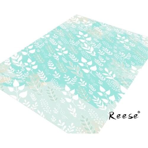 Reese Thicken Spring And Summer Carpets For Bed Room Tender Green Leaves Decoration Soft Comfortable Area Rug Unfading Washable