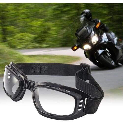 Windproof Motorcycle Glasses Safety Leather Steampunk Glasses Protective Anti-glare Helmet Goggles Motocross Cross-country