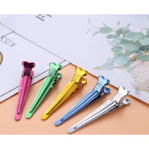 50pcs Clips Single Prong Alligator Hairpin With Teeth Blank Setting Jewelry Making Base For DIY Hair Clips