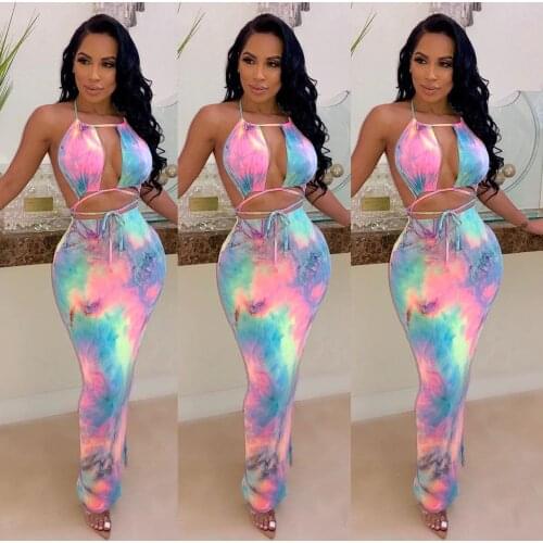 Summer New Womens Pink Fashion Sexy Printed Sleeveless Dress with Open Back Spaghetti Straps