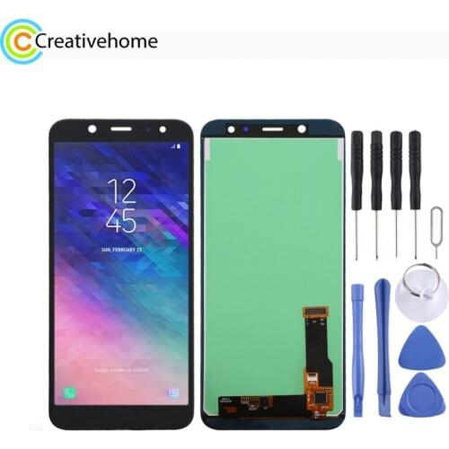 TFT Material LCD Screen and Digitizer Full Assembly for Galaxy A6 (2018) A600F(Black)