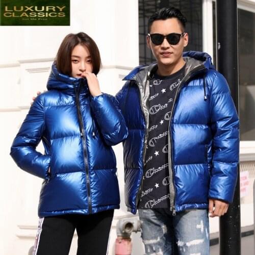 Size Winter Coat Plus Men Womens Jacket Hiver Fashion Short Goose Down Jacket Woman Hooded Fashion Winter Clothes K8890