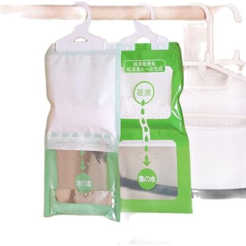 1PCS Suspension Type Dehumidifier Bags Anti-Mold Drying Agent Hygroscopic For Hanging Wardrobe Cabinet Bathroom Home Supplies