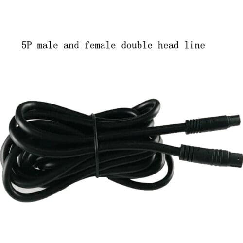 1pcs Reversing camera extension cord 5 core car rear view image five hole lengthening line recorder 5P cable