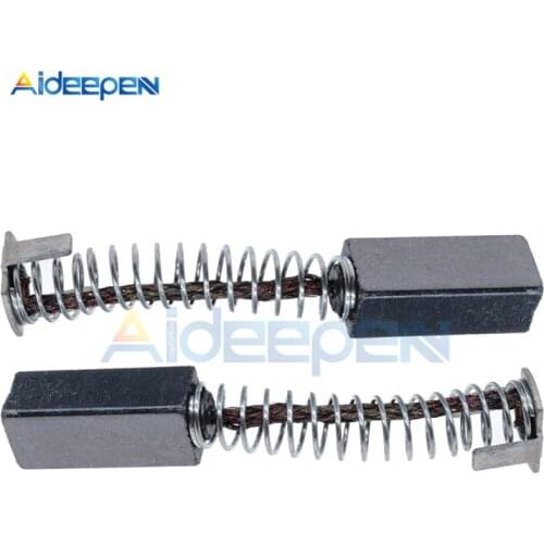 10pcs/Lot Mini Drill Electric Grinder Replacement Carbon Brushes Spare Parts For Electric Motors Rotary Tool 14mm x 6mm x 5mm