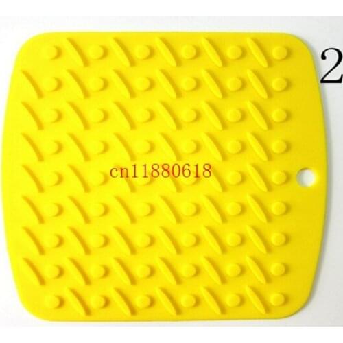 100pcs/lot Free Shipping Silicone cup heat resistant mat insulation mats placemat kitchen pad pads table mat