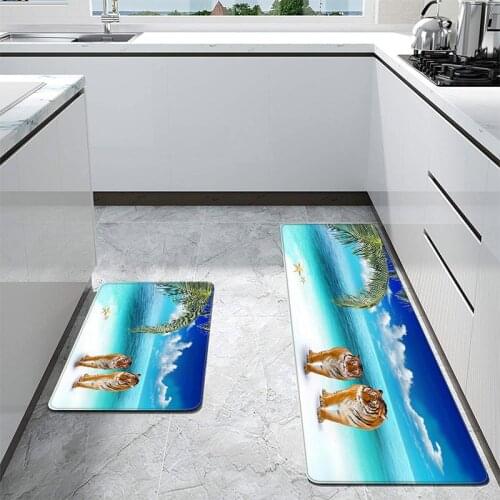 3D Leopard Tiger Lion Home Carpet Entrance Door Mat Living Room Rugs Long And Narrow Hall Rug Hallway Floor Carpets Antiskid
