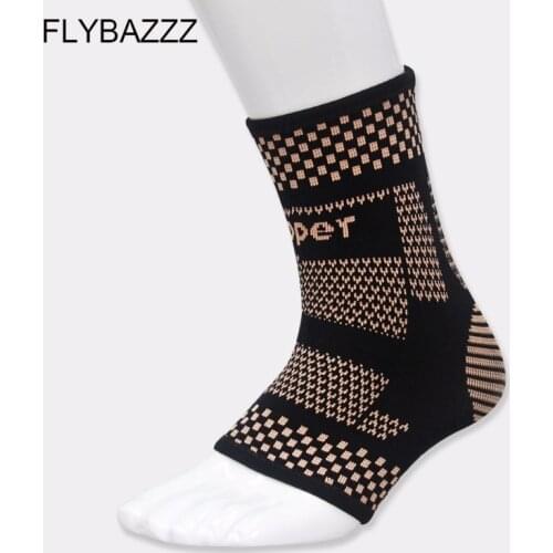 1PCS Compression Copper Fiber Ankle Support Running Exercise Jogging Antibiosis Deodorization Pads Ankle Brace Sports Safety
