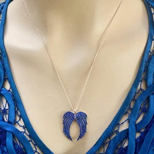 My Wing 925 Sterling Silver Necklace Women Girls Gift Jewelry Accessories Fashion Handmade Elegant Chain