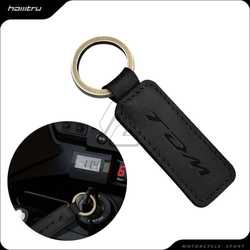 Motorcycle Cowhide Keychain Keyring Case for Yamaha TDM 850 900 Motorbike