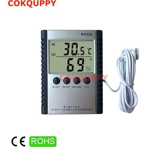 C / F Indoor Outdoor LCD Digital Thermometer Temperature Memory Max Min Value Humidity Meter Tester Hygrometer Weather Station