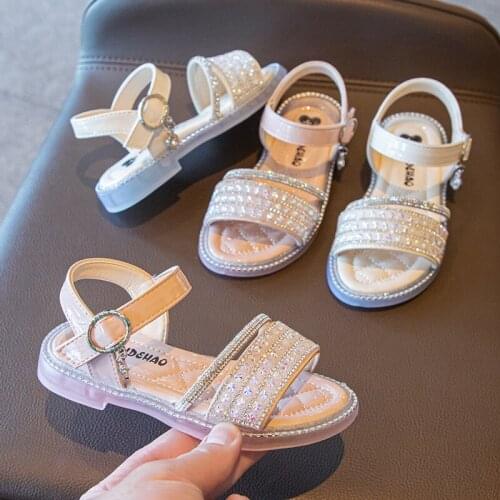 Children summer beach sandals 2021 new sport girl sandals kids princess shoes fashion Rhinestone sandals 3 4 5 6 7 8 9 10 11 12