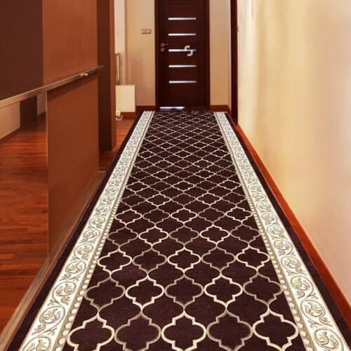 Nordic Style Long Hallway Carpets European Wedding Hotel Corridor Carpet Kitchen Area Runner Rugs Geometric Aisle Bedroom Rugs