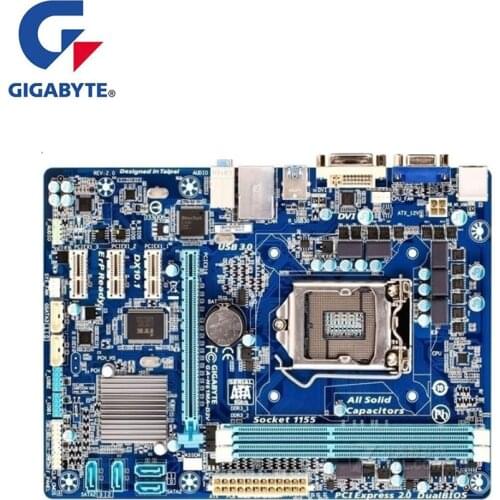 For Gigabyte GA-H61MA-D3V H61MA-D3V Motherboard LGA 1155 For Intel H61 H61M Used Desktop Mainboard USB2.0 SATA II PCI-E X16