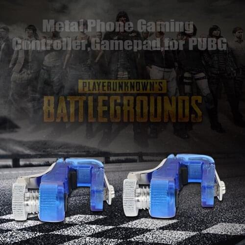 2pcs S10 Zinc Alloy Mobile Phone Six Fingers Fire Aim Key Button Gaming Trigger Joystick Controller Gamepad for PUBG