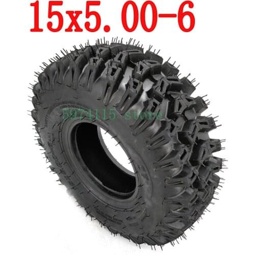 Good Quality 15x5.00-6 Inch Tubeless Vacuum Tire For Agricultural Wheels Of Atv Snow Sweeper