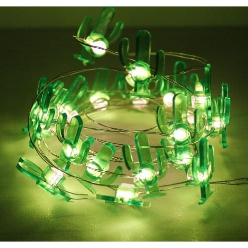 Cactus LED Copper Wire String Lights Waterproof Holiday lighting For Fairy Christmas Tree Wedding Party Decoration Light