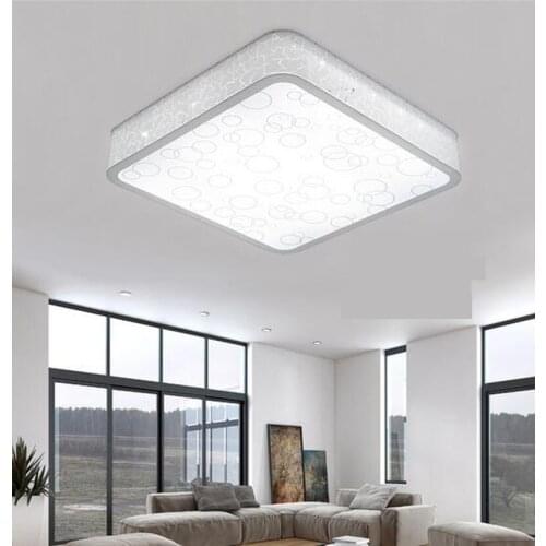 Circular&Rectangular Indoor Ceiling Light For Living Room Modern Simple White Lamps with LED chips Smart color adiusted