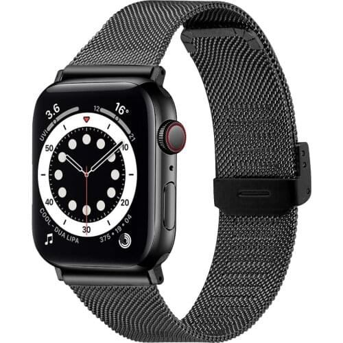 Bands for Apple Watch Strap Series 6/SE/5/4 40mm 44mm Adjustable Metal Mesh Wrist Band for iWatch 6 SE 3 2 1 38mm 42mm Bracelet