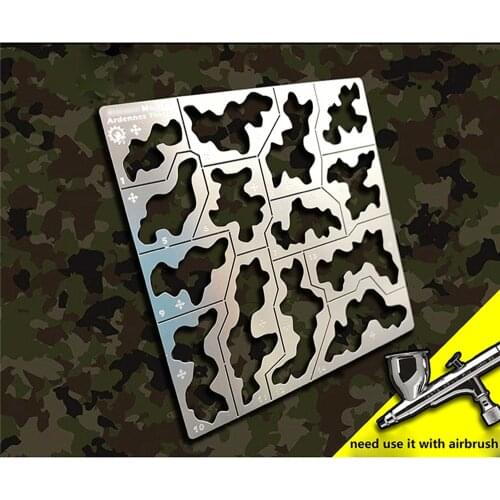 Forest Camouflage Stenciling Template Leakage Spray Plate for 1/35 1/100 Gundam Military Model Tools 304 Stainless Steel Plate