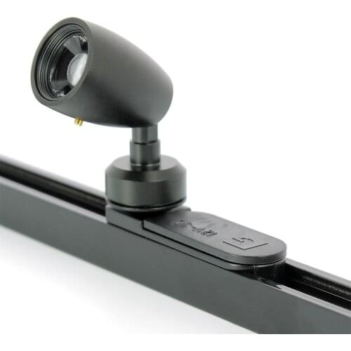 1.5w adjustable beam angle low voltage DC12 24V Mini track light for showcase cabinet