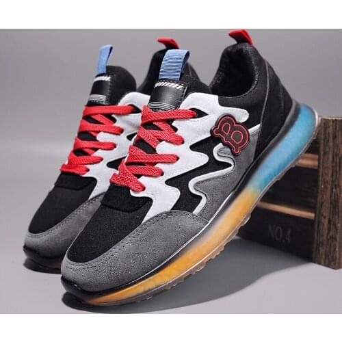 Fashion Sneakers For Men Trend Comfortable Rubber Walking Shoes Classic Hard-Wearing Light Student Shoes Autumn Men Casual Shoes