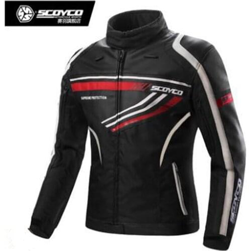 2018 New SCOYCO Oxford cloth Motocross Motorcycle riding jacket windproof motorbike kinght locomotive clothing jacket