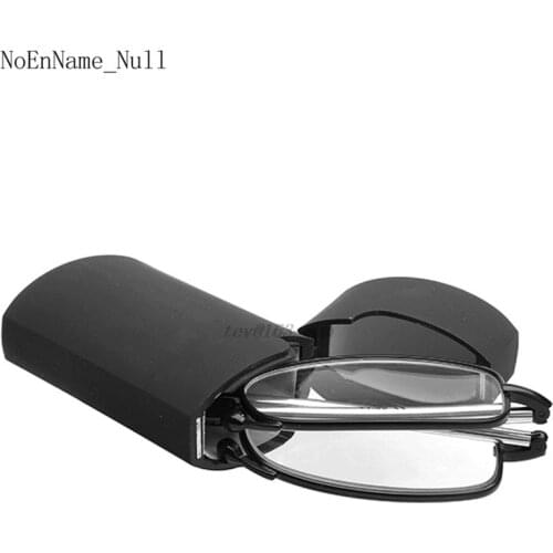 Reading Glasses Men Women Folding Small Glasses Frame Black Metal Glasses With Original Box Portable Fashion +1.5 +2.0 +2.5 +3.0