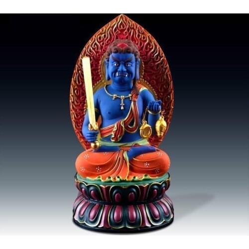 The First Immovable Ming King of The Eight Great Ming Kings of Buddhism Sect Is The 30cm-high Zodiac Chicken