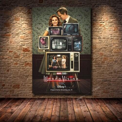 Disney Popular American TV Series WandaVision HD Printing Posters Living Room Bedroom Decoration Painting