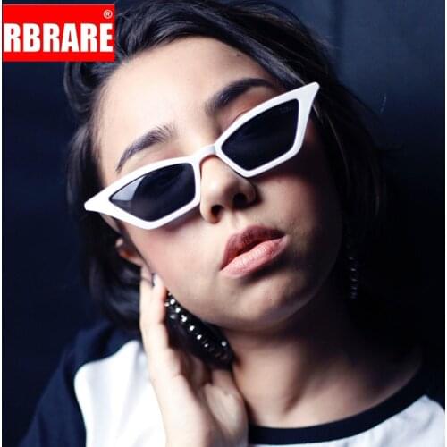 RBRARE Cat Eye Sunglasses Women Light Square Sun Glasses Vintage Personality Colorful Ocean Film Oculos Travel Shades For Women