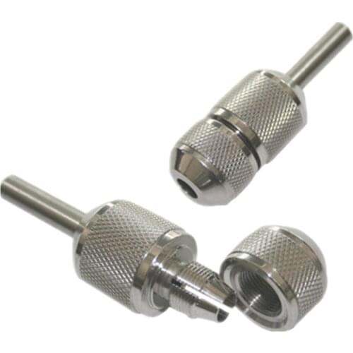 New Arrive 22mm Diameter Stainless Steel Tattoo Grip Ribbed Tattoo Grips for Tattoo Artists Free Shipping