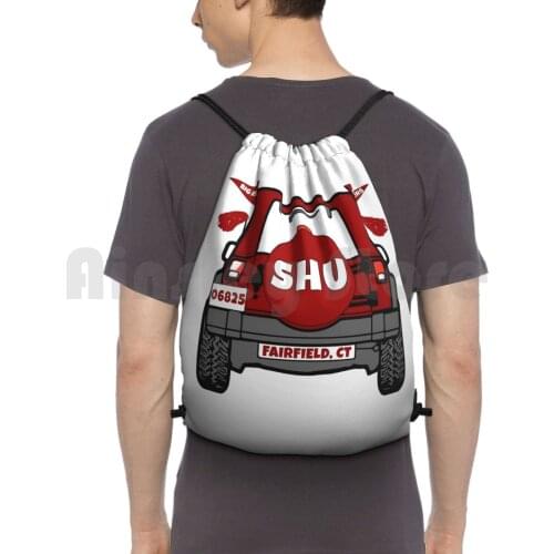 Sacred Heart Backpack Drawstring Bag Riding Climbing Gym Bag Sacred Heart University Sacred Heart Ct Pioneers Big Red