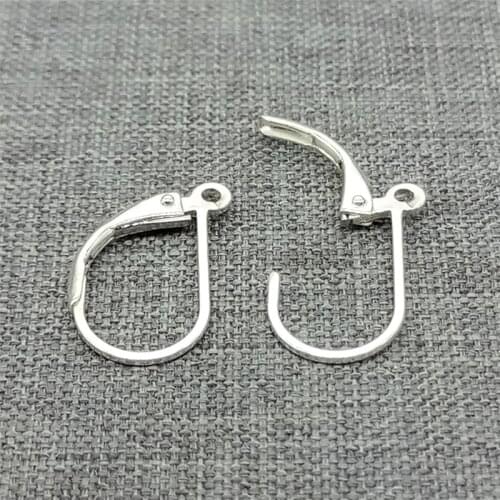 4 Pairs of 925 Sterling Silver Lever Back Earring Posts Ear Wires