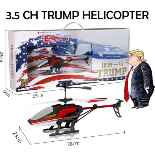 RC Helicopter 3.5 CH TRUMP toy NO.1 private Helicopter with LED Light aircraft kids funny Gift Shatterproof Flying Toys Model