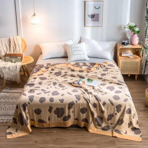Spring Summer Cotton Gauze Muslin Throw Blanket on the Bed Crib Cover Sheets Soft And Comfortable Bedding Coverlet Bedcover