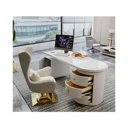 High grade office desk consulting desk Taipei European desktop computer desk household luxury desk