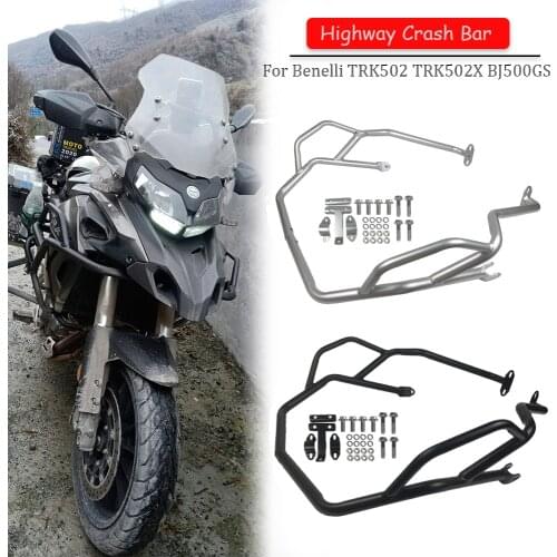 Motorcycle Protector Upper Engine Guard Crash Bars Frame Protection Bumper For Benelli TRK502 TRK520X TRK 502 502X BJ500GS 2019