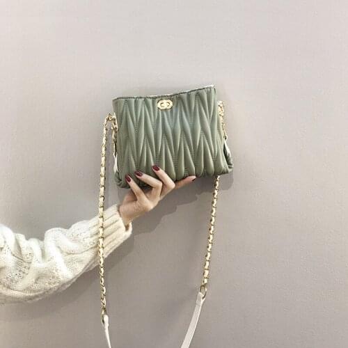 Women Chain Bags PU Leather Shoulder Bag Female Fashion Crossbody Messenger Bags Small Ladies Handbag High Quality Leather Purse