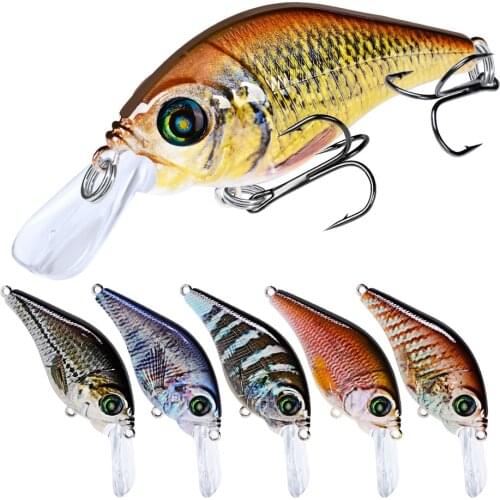 1pcs Fishing lures Hard lure swim Minnow Crankbaits Small Cranks Baits Lure 7.8cm 12g Wobblers with 6# Hooks Fishing Tackle