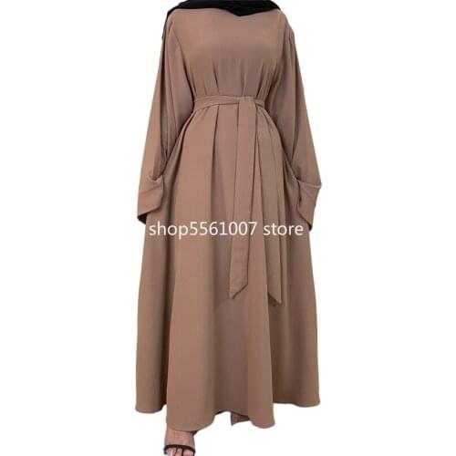 Abaya Dubai Turkey Muslim Fashion Hijab Abaya For Women Solid Color Islam Clothing African Dresses For Women Musulman Djellaba