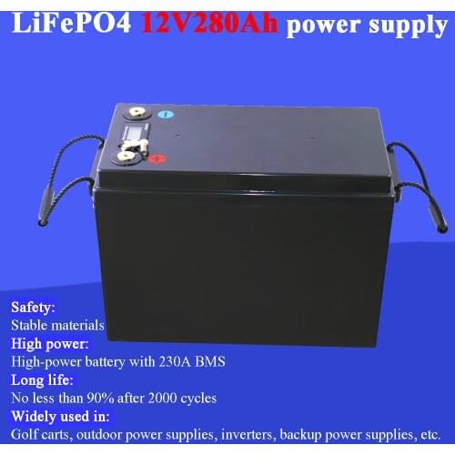 Land Voyager 12V 280Ah lifepo4 battery DIY 12.8V 280AH rechargeable battery pack for E-scooter RV Solar Energy storage system